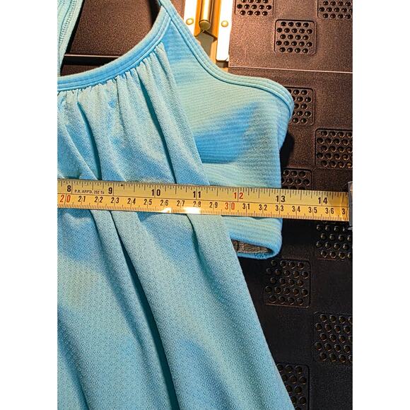 Womens Lululemon No Limits Racerback Tank Top Blue Missing Bra Inserts size 6 - Picture 6 of 7